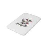 FireQuacker Patriottische Gans Vintage 4 juli Vers Badmat (Gekanteld)