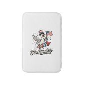FireQuacker Patriottische Gans Vintage 4 juli Vers Badmat (Voorkant Verticaal)