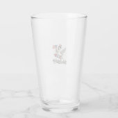 FireQuacker Patriottische Gans Vintage 4 juli Vers Glas (Achterkant)