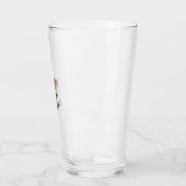 FireQuacker Patriottische Gans Vintage 4 juli Vers Glas (Links)