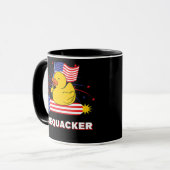 Firequacker Rubber Duck USA Patriotic 4 juli Mok (Voorkant links)