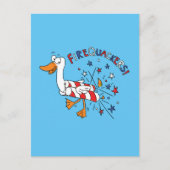 Firequackers 4 juli Briefkaart Duck (Voorkant)