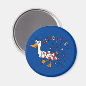 Firequackers 4 juli Duck Magnet (Voorkant / Achterkant)