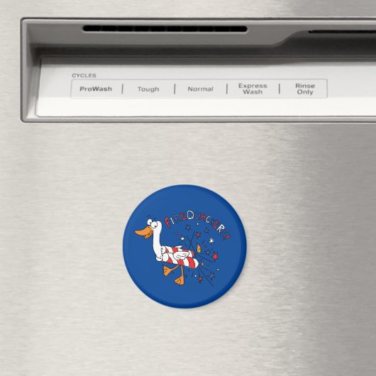 Firequackers 4 juli Duck Magnet (Insitu (Vaatwasser))