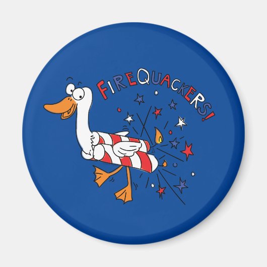 Firequackers 4 juli Duck Magnet (Voorkant)