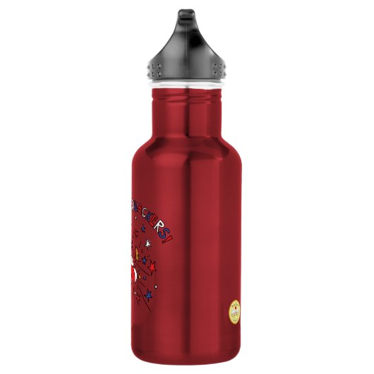 Firequackers 4 juli Duck Water Bottle Waterfles (Rechts)