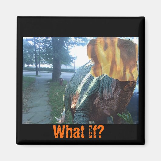 Firery Dino, wat als? Magneet (Voorkant)