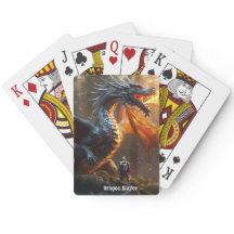 Firery Dragon en Knight Poker Kaarten-Personaliser