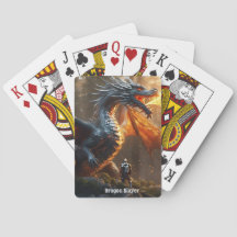 Firery Dragon en Knight Poker Kaarten-Personaliser