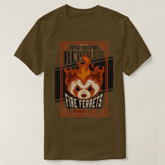 Fires Ferret  T-shirt (Design voorkant)