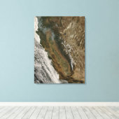 Fires in Californië Canvas Afdruk (Insitu (Houten vloer))