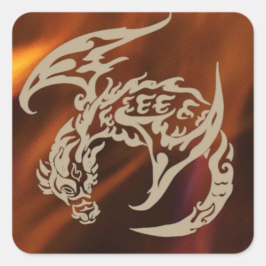 Fires of Life Flying Dragon Stickers (Voorkant)