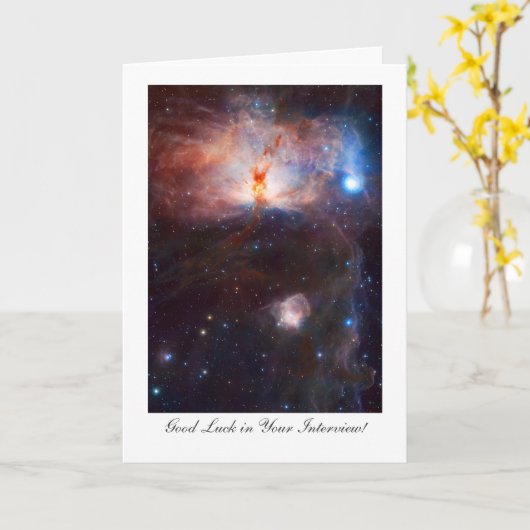 Fires of the Flame Nebula - Interview Good Luck Kaart (Gele Bloem)