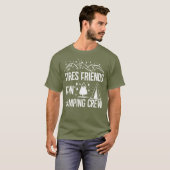 Fires Vrienden Leuk Camping Crew Grappige vakantie T-shirt (Voorkant volledig)