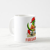 Firesaurus Brandweerman Dinosaurus Brandweerman T- Koffiemok (Voorkant links)