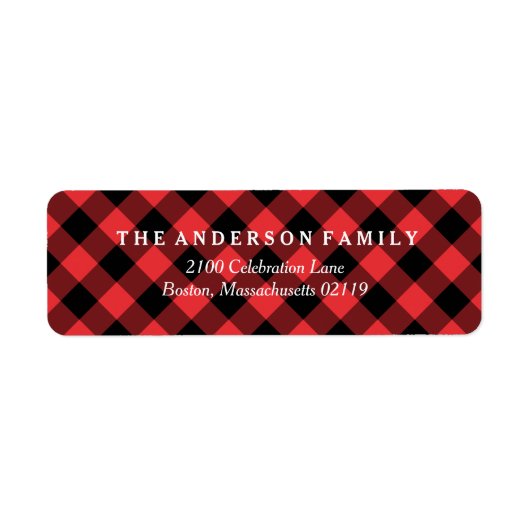 Fireside-adreslabel Etiket (Voorkant)