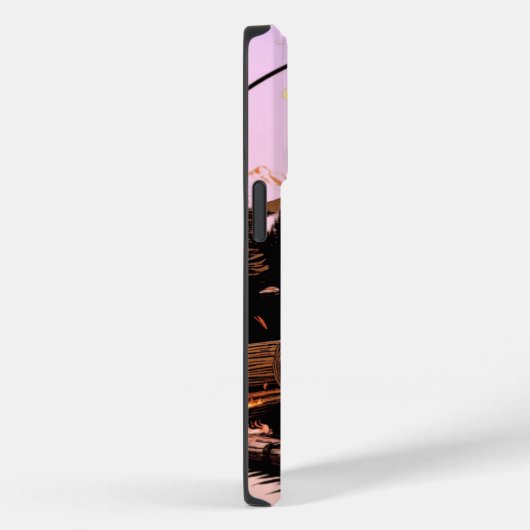 Fireside Elegance: Bold Flame Print Design Case-Mate iPhone Case (Achterkant / Rechts)