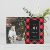 Fireside Holiday-fotokaart Feestdagenkaart (Staand voorkant)