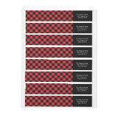 Fireside Holiday Wrap etiketten (Vel)