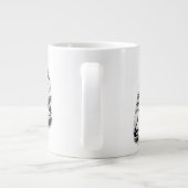 Fireside Terrier met sneeuwgekuste spikkels Grote Koffiekop (Achterkant)