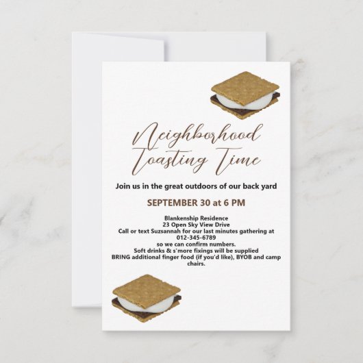 Fireside's Mores Verzamelen Digitale Download Kaart (Voorkant)