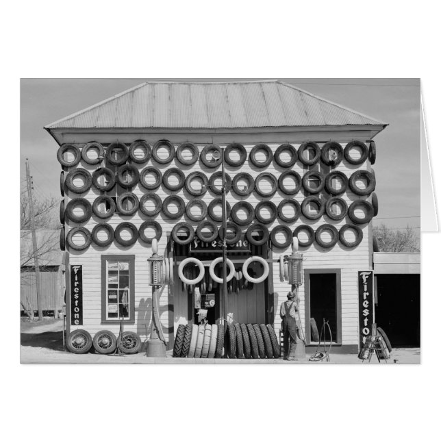 Firestone-bandenwinkel, 1940 (Voorkant Horizontaal)