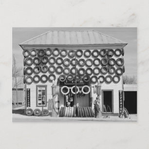 Firestone-bandenwinkel, 1940 briefkaart