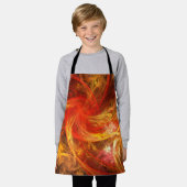 Firestorm Abstract Art Apron Schort (Gedragen)