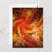 Firestorm Abstract Art Briefkaart (Voorkant / Achterkant)