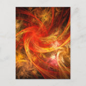 Firestorm Abstract Art Briefkaart (Voorkant)