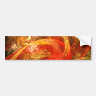 Firestorm Abstract Art Bumpersticker