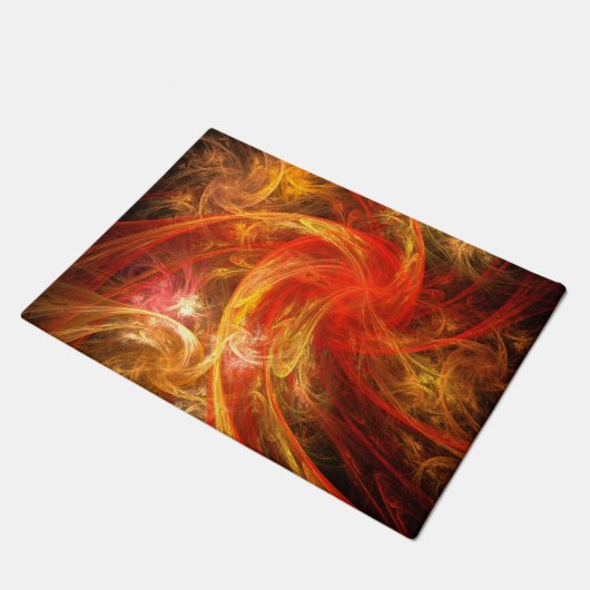 Firestorm Abstract Art Deurmat (Schuin)