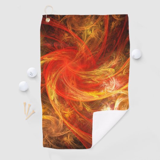 Firestorm Abstract Art Golfhanddoek (Insitu)