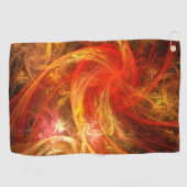 Firestorm Abstract Art Golfhanddoek (Horizontaal)
