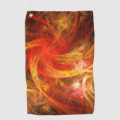 Firestorm Abstract Art Golfhanddoek (Voorkant)