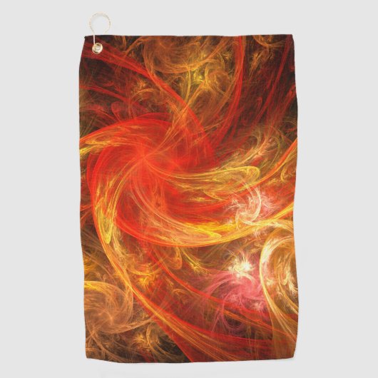 Firestorm Abstract Art Golfhanddoek (Voorkant)