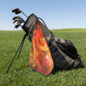 Firestorm Abstract Art Golfhanddoek (Groen)