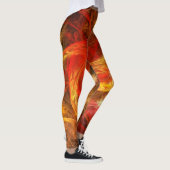 Firestorm Abstract Art Leggings (Rechts)