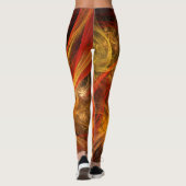 Firestorm Abstract Art Leggings (Achterkant)
