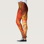 Firestorm Abstract Art Leggings (Links)