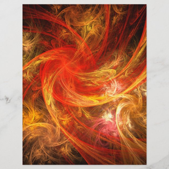 Firestorm Abstract Art Letterhead (Voorkant)