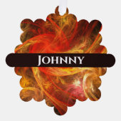 Firestorm Abstract Art Ornament Kaart (Voorkant)