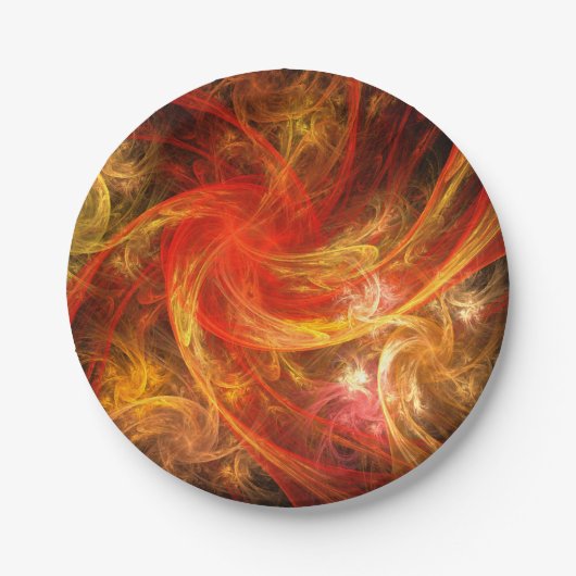 Firestorm Abstract Art Papieren Bordje (Voorkant)