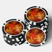 Firestorm Abstract Art Poker Chips (Opstapeling)