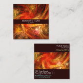 Firestorm Abstract Art Professional Vierkante Visitekaartje (Voorkant / Achterkant)