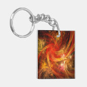 Firestorm Abstract Art Sleutelhanger (Voorkant Links)