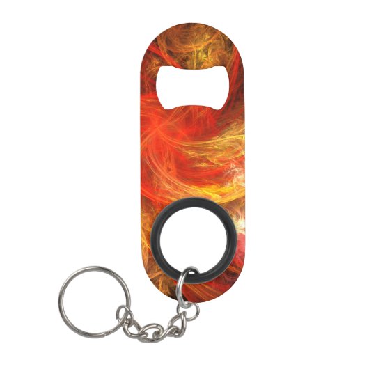 Firestorm Abstract Art Sleutelhanger Flessenopener (Voorkant)