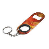 Firestorm Abstract Art Sleutelhanger Flessenopener (Voorkant Gekanteld)