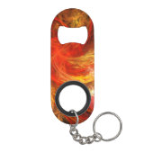 Firestorm Abstract Art Sleutelhanger Flessenopener (Achterkant)