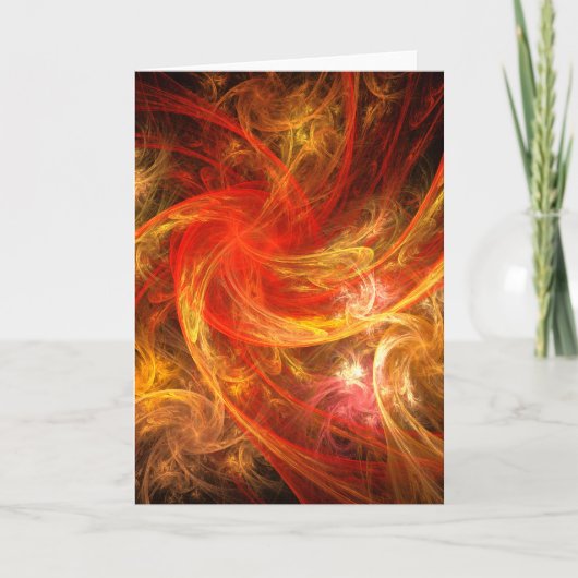 Firestorm Abstract Art Wenskaart Kaart (Voorkant)